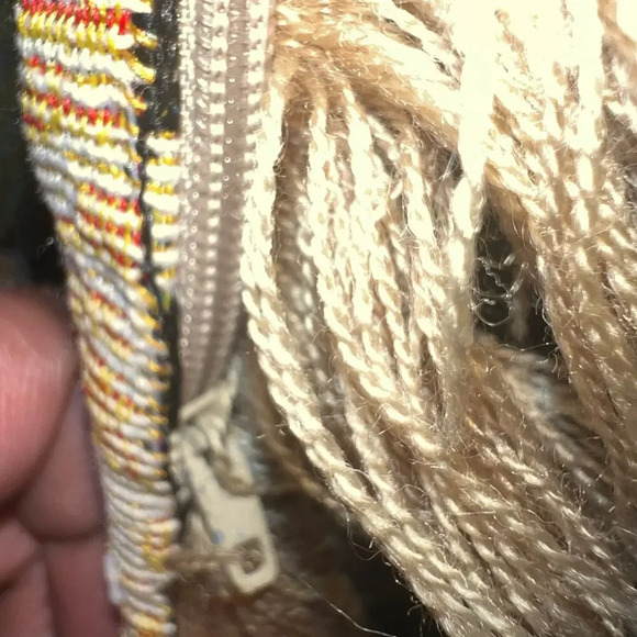 3 Needlepoint tapestry Bear Cozy Home fringe zip closure16.5Wx17 L pillow covers - Picture 4 of 7